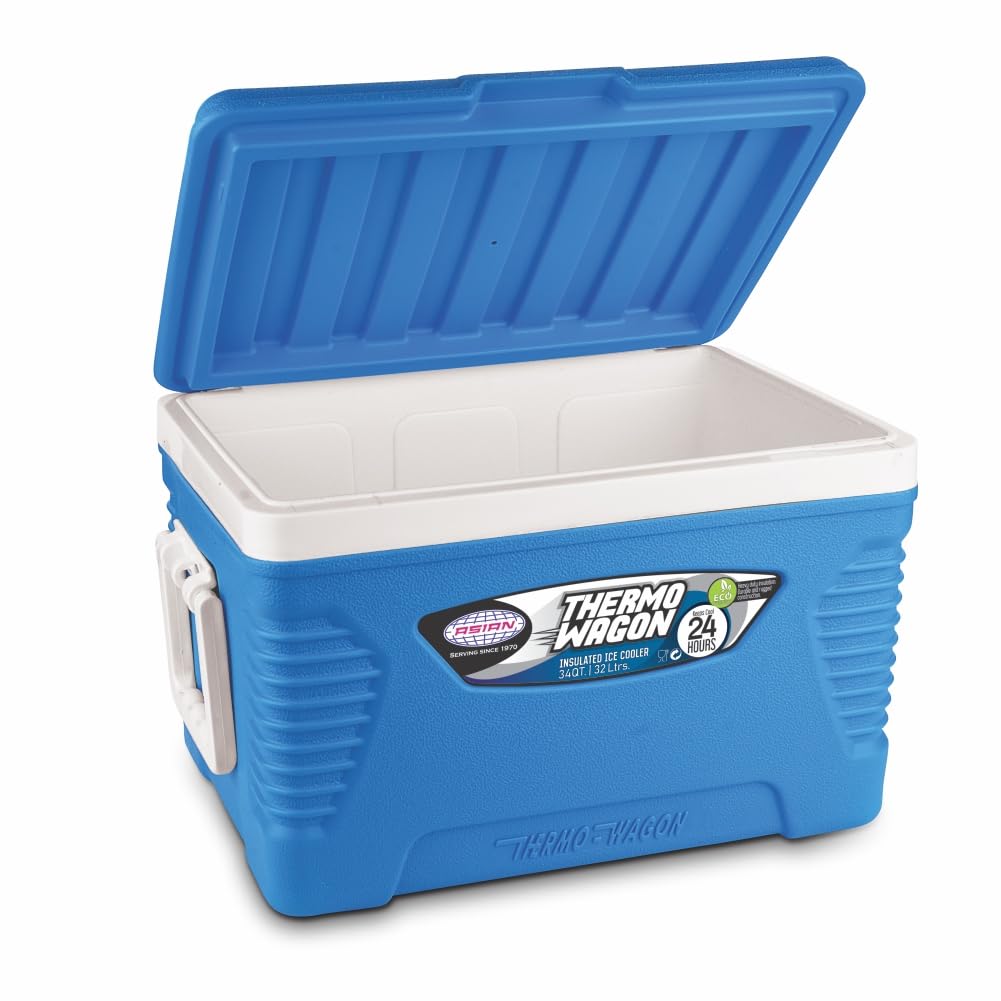 Thermo Wagon Insulated Ice Cooler 32Ltr blue Thermo Wagon Insulated Ice Cooler 32Ltr blue